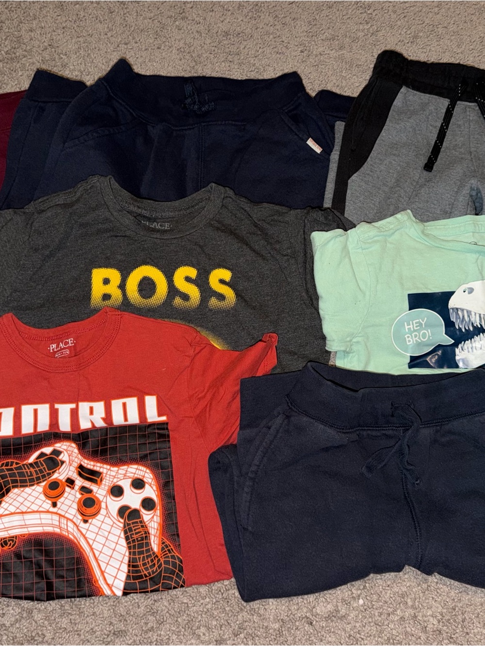 Boys Clothing Lot – Sizes 7/8 – 8 Pieces - 4 Shirts & 4 Bottoms